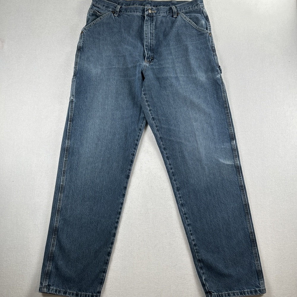 Wrangler Rugged Wear Carpenter Denim Mens Jeans 38x34 (Actual 36x32) - Picture 2 of 14